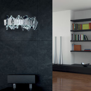 applique murale contemporaine / en métal / en verre / à LED