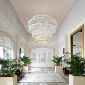 lustre contemporain / en verre