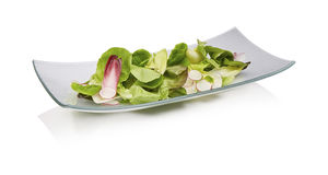assiette de service / rectangulaire / en verre / professionnelle