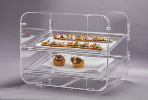 présentoir sur plan / alimentaire / en acrylique / pour boulangerie