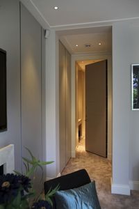 porte d'intérieur / battante / en métal / acoustique