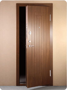 porte d'intérieur / battante / en métal / de sécurité