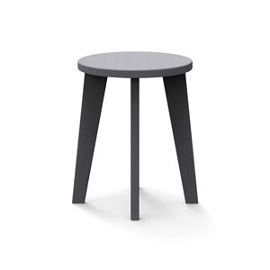 tabouret contemporain / en plastique recyclé / de jardin / gris