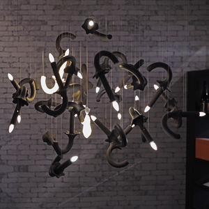 lustre sur mesure / design original / en porcelaine / à LED