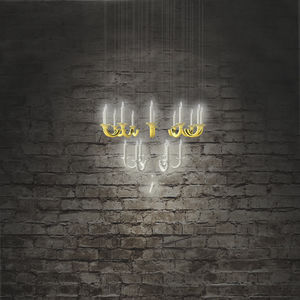 lustre sur mesure / contemporain / en porcelaine de Limoges / à LED