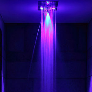 douche en acier inoxydable / rectangulaire / pour centre de spa / pour chromothérapie