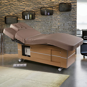 table de massage électrique / en bois / avec rangement