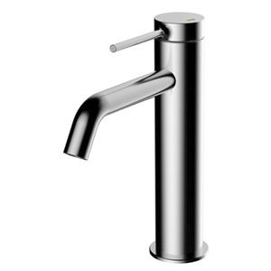 mitigeur pour vasque / en métal chromé / 1 trou