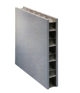 panneau sandwich pour façade / face en plaque de plâtre / âme en nid d'abeille en carton / âme en papier recyclé