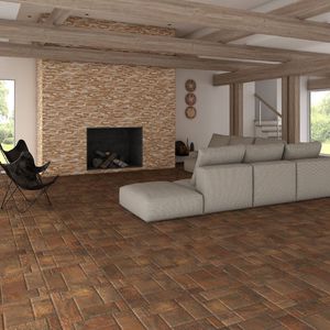 carrelage de salon / de sol / en céramique / motif géométrique