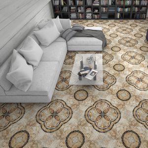 carrelage de salon / de sol / en céramique / à motif