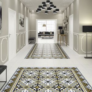 carrelage d'intérieur / de sol / en grès cérame / damas