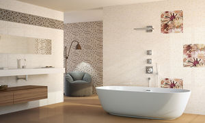 mosaïque de salle de bain / de sol / en grès cérame / brillante
