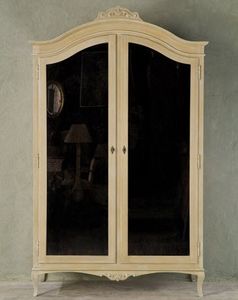 armoire de chambre de style / en bois / à porte battante