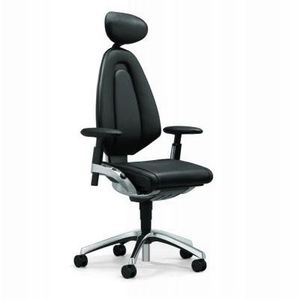 fauteuil de direction contemporain / en polyuréthane / à roulettes / pivotant