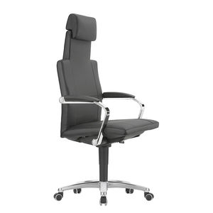 fauteuil de direction contemporain / en polyuréthane / à roulettes / pivotant