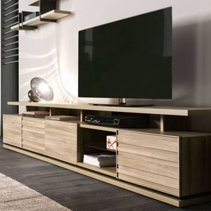 meuble de télévision contemporain / en mélaminé