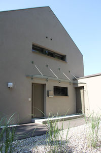 auvent d'entrée / pour escalier d'extérieur / pour bâtiment tertiaire / pour terrasse
