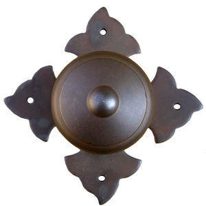bouton de porte contemporain / en acier inoxydable
