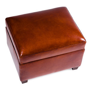repose-pied classique / en cuir / en bois