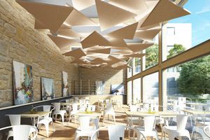 faux-plafond en inox / en îlot / acoustique