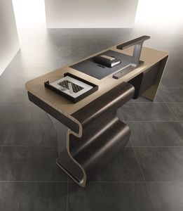 bureau de direction / en plaqué bois / contemporain / professionnel