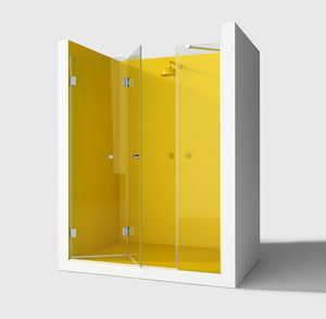 paroi de douche pliante / en niche / en verre
