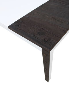 table design original / en bois massif / en MDF laqué / rectangulaire