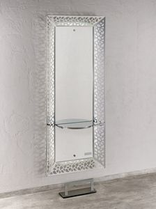 coiffeuse contemporaine / en verre / murale / pour salon de coiffure