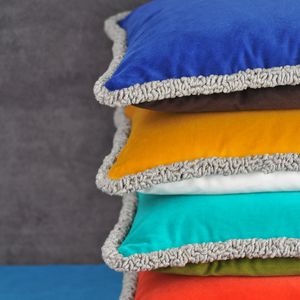 tissu d'ameublement / pour rideaux / uni / en coton