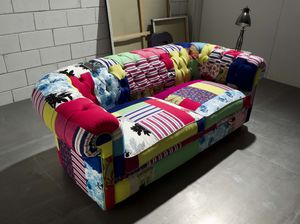 canapé chesterfield / en coton / en velours / en soie