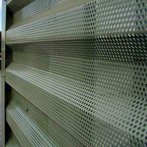 tôle perforée / aluminium / pour bardage / perforation ronde