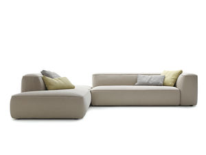 canapé modulable / contemporain / en tissu / gris