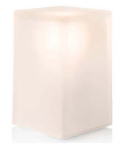 lampe de table / design original / en verre dépoli / sans fil