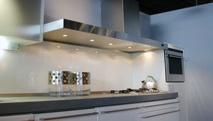 hotte de cuisine murale / avec éclairage intégré