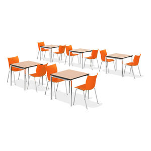 table de conférence / contemporaine / en bois / rectangulaire