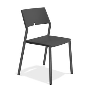 chaise visiteur contemporaine / pliante / en plastique