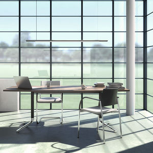 chaise visiteur contemporaine / avec accoudoirs / tapissée / cantilever