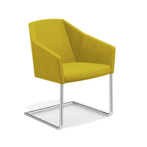 chaise visiteur contemporaine / avec accoudoirs / cantilever / luge