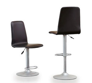 chaise de salle à manger design scandinave / tapissée / piètement central / à hauteur réglable