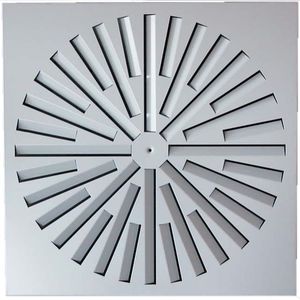 diffuseur d'air de plafond / carré / hélicoïdal