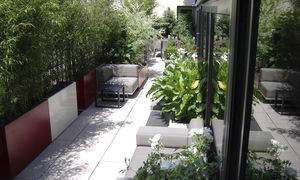 jardinière en fibro-ciment / rectangulaire / contemporaine / pour espace public