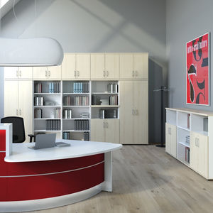 armoire de classement basse / haute / en bois / en verre