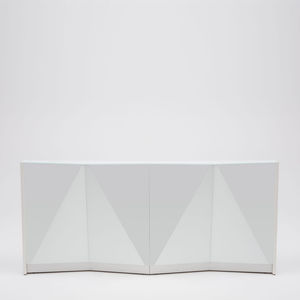 banque d'accueil modulable / en verre / lumineuse