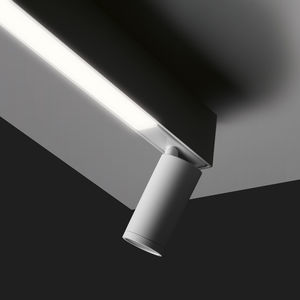 éclairage sur rail à LED / rond / en aluminium / pour commerce