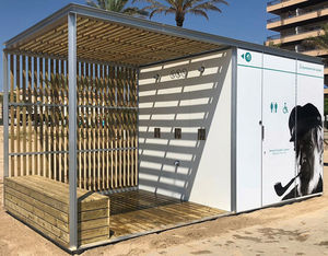 kiosque toilettes / en métal