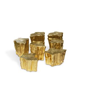 table d'appoint / design original / en laiton
