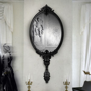 miroir mural / de style / en acajou