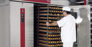 four électrique / professionnel / à chariot / pour boulangerie