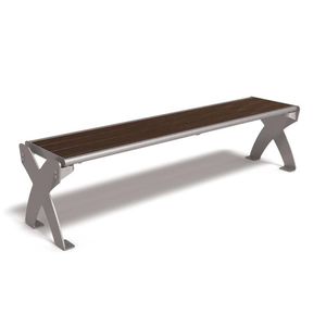 banc public / contemporain / en plastique recyclé